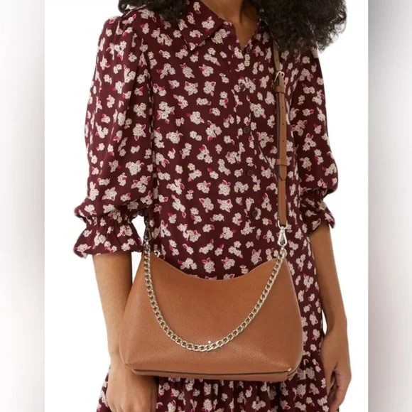 Kate Spade Tan Shoulder Bag with Chain & Adjustable Strap, Great Condition - Picture 4 of 12